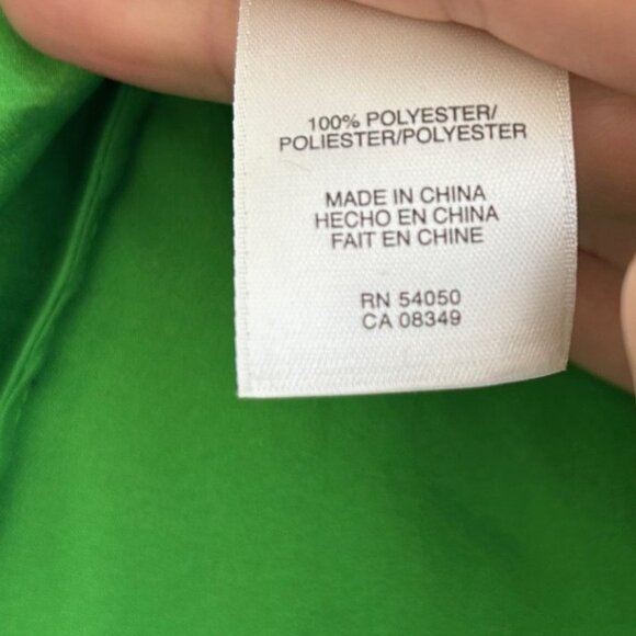 Jones New York Women's sz 10P Sleeveless Pleated Shell Top Green Relaxed Silky - Picture 6 of 6